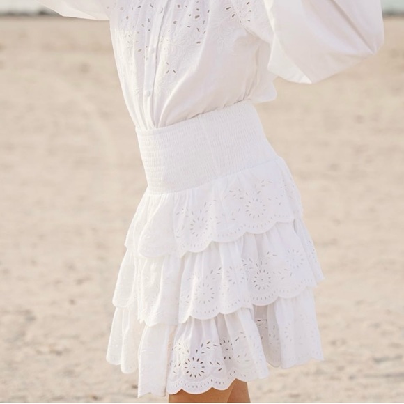 Brand New- Calling June Organic Cotton White Embroidered Skirt 🤍🌾 - Picture 6 of 10